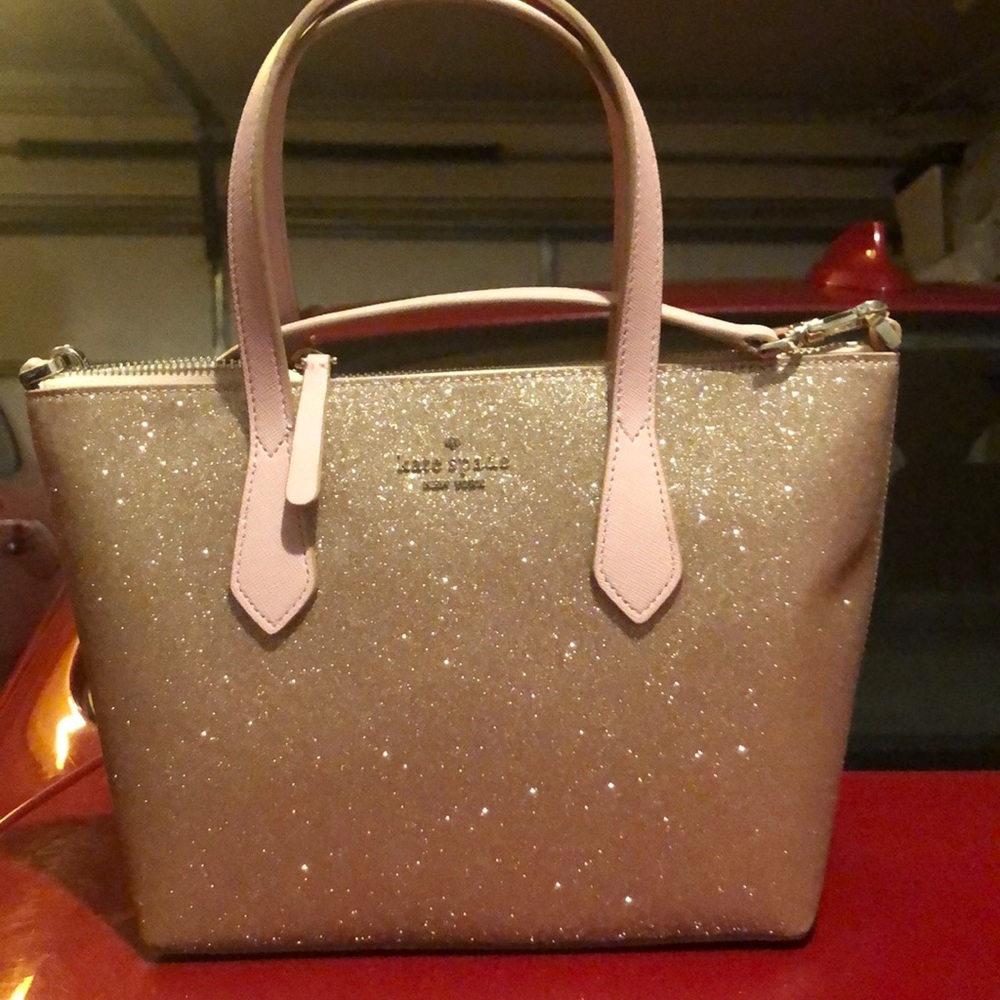 Kate Spade pink glitter purse